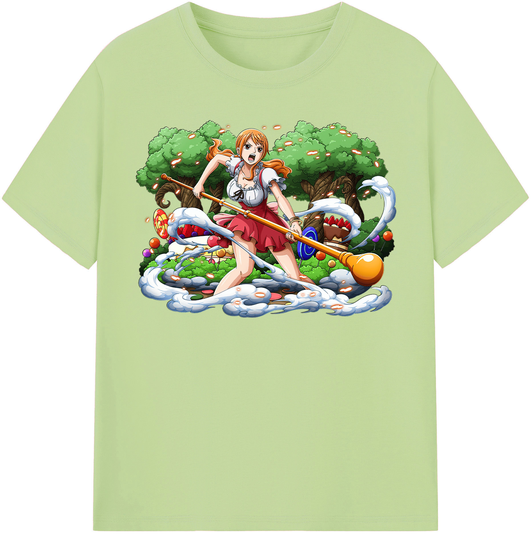 ワンピース ナミ ONE PIECE Nami 綿100％半袖Tシャツ（フロントプリント）